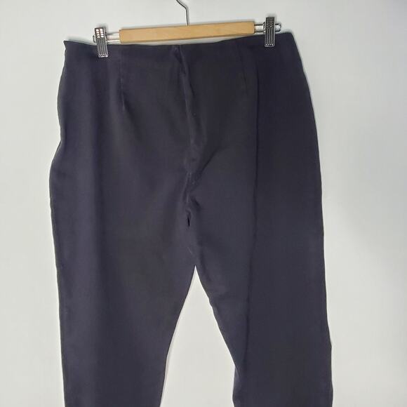 JARBO black Side Split Crop Black Pants Size 40 / LARGE Excellent condition - Picture 6 of 7
